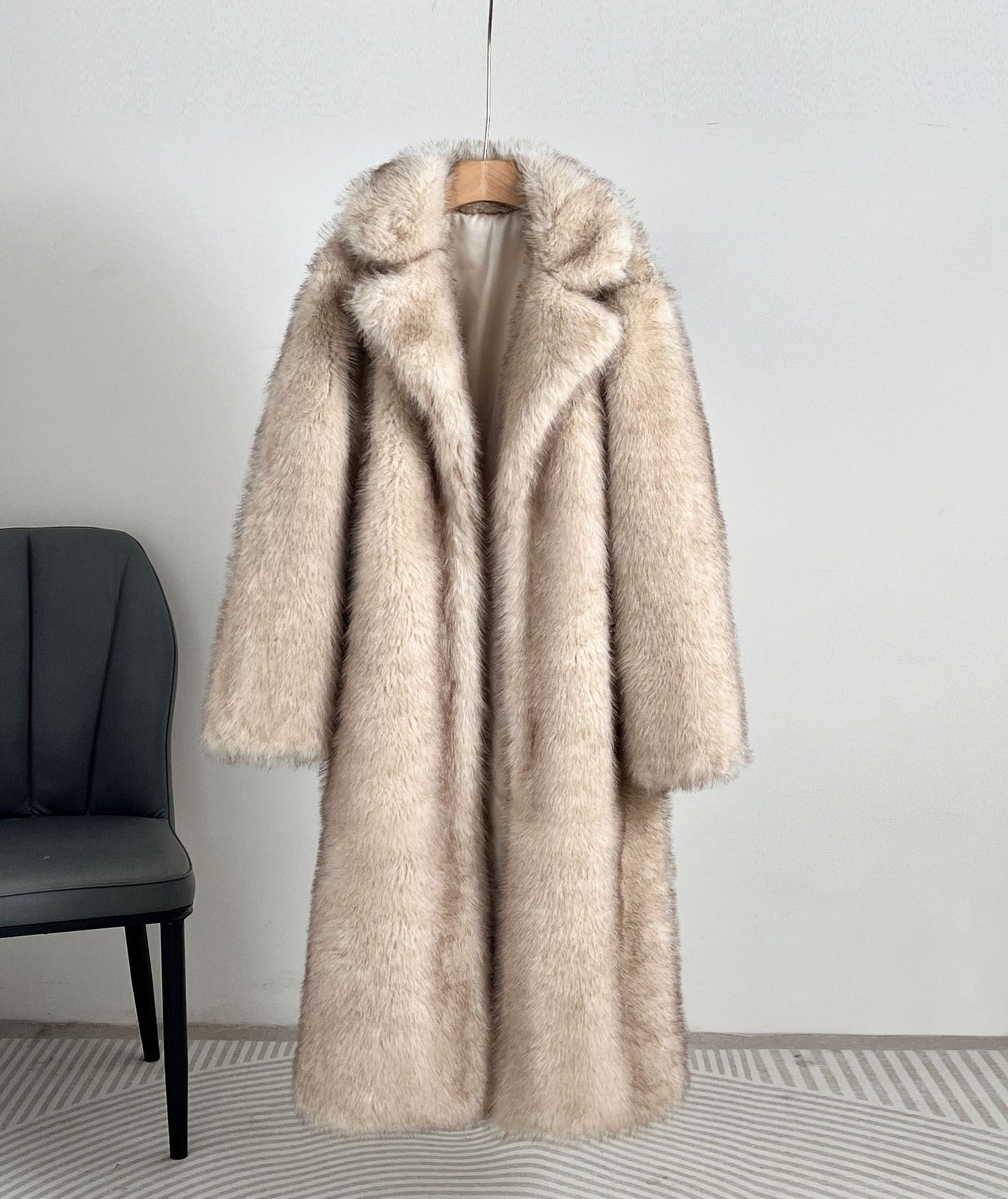Extended fur suit collar coat coat best selling fur coat