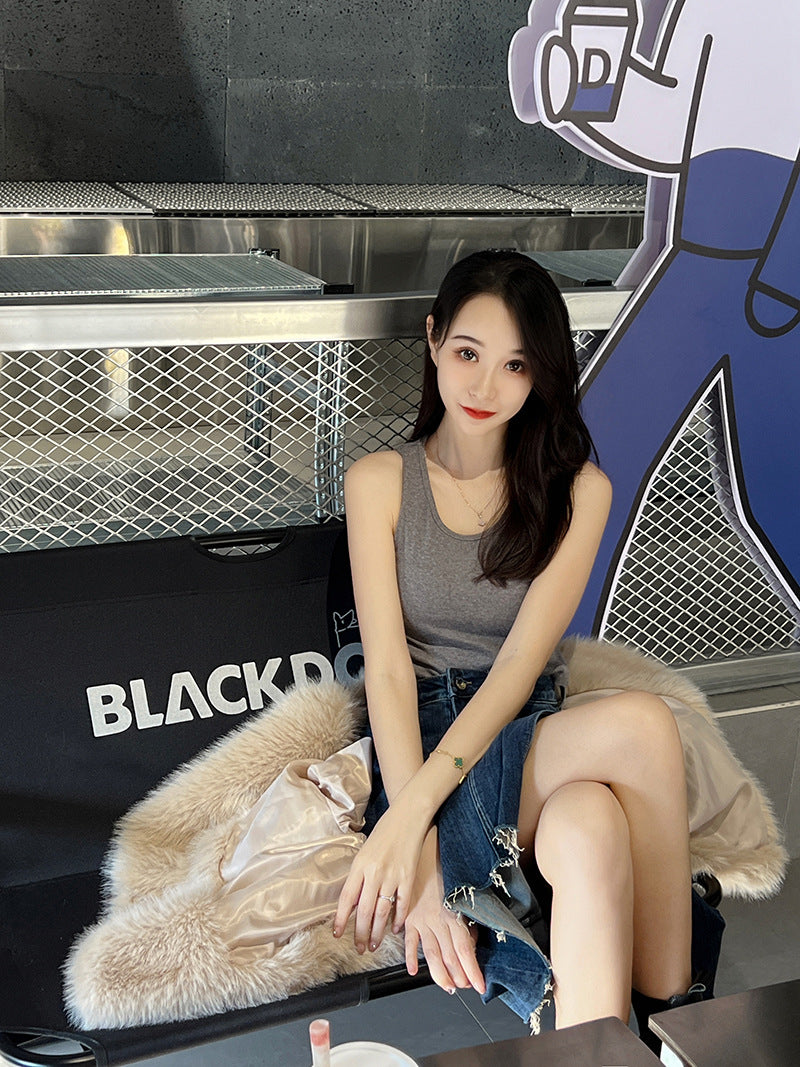 Fashionable Large Lapel Fur Coat for Women Elegant Socialite Long Sleeve Warm Overcoat Fur Top Wholesale