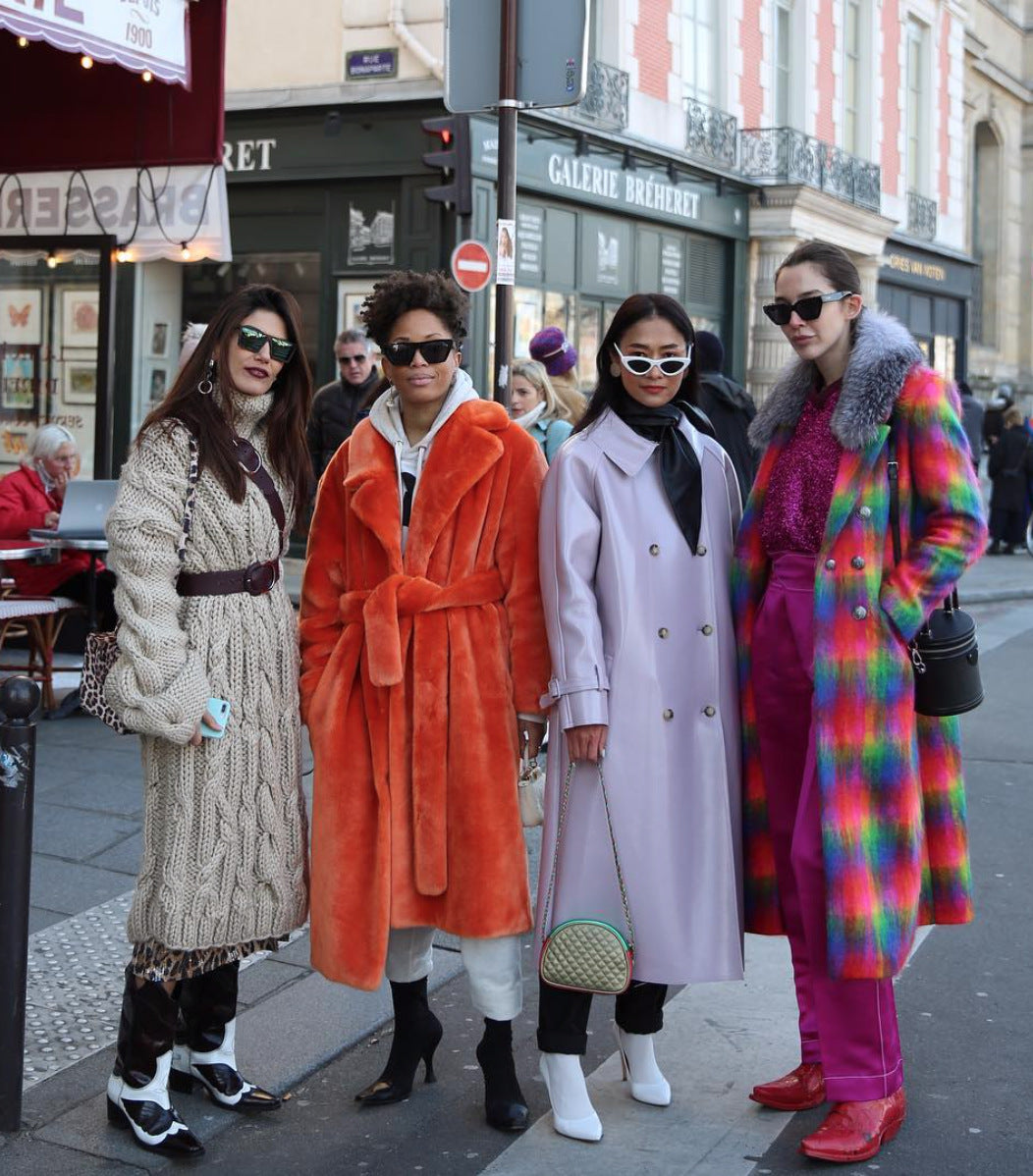 Long rabbit fur mink fur coat padded autumn and winter coat