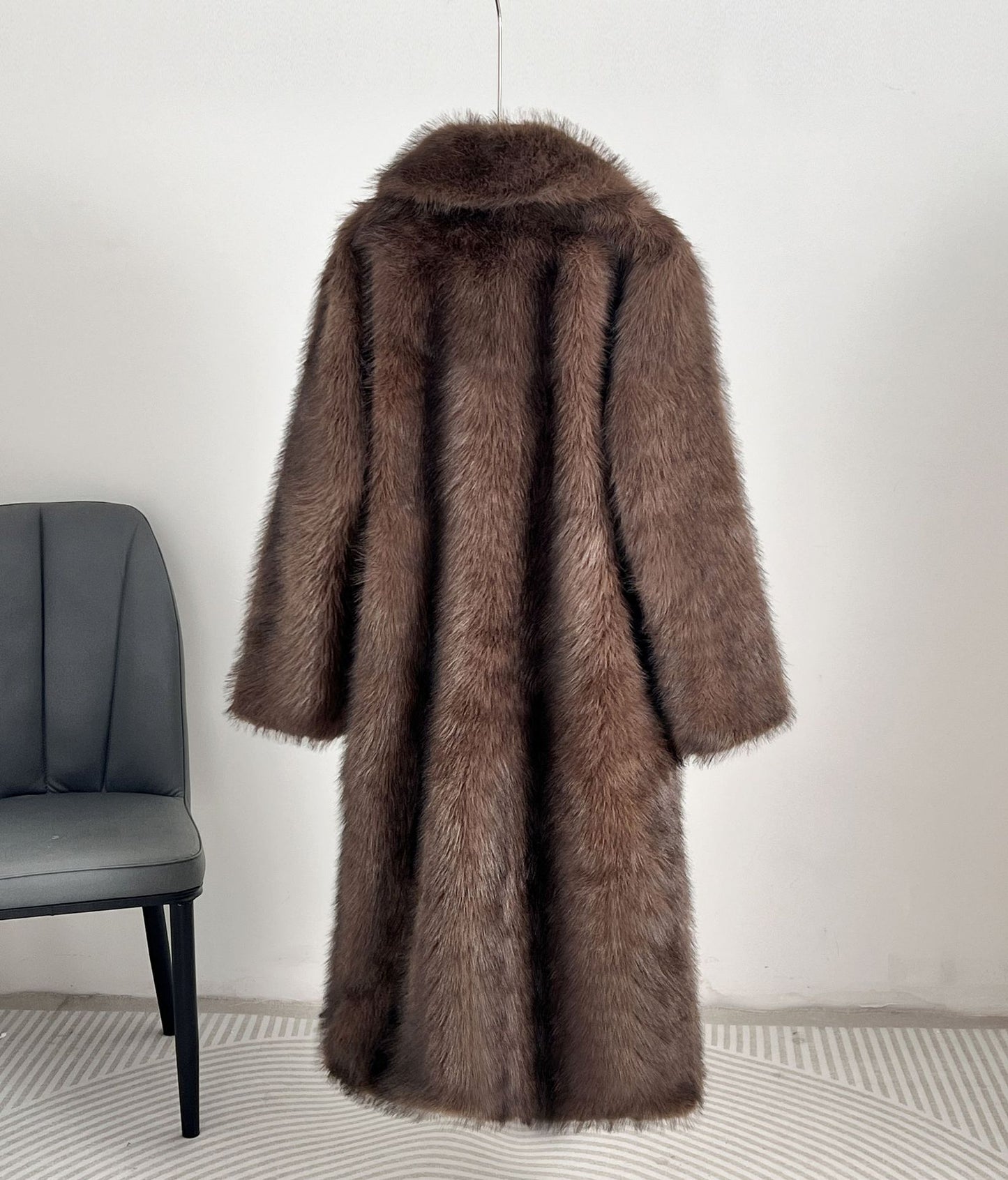 Extended fur suit collar coat coat best selling fur coat