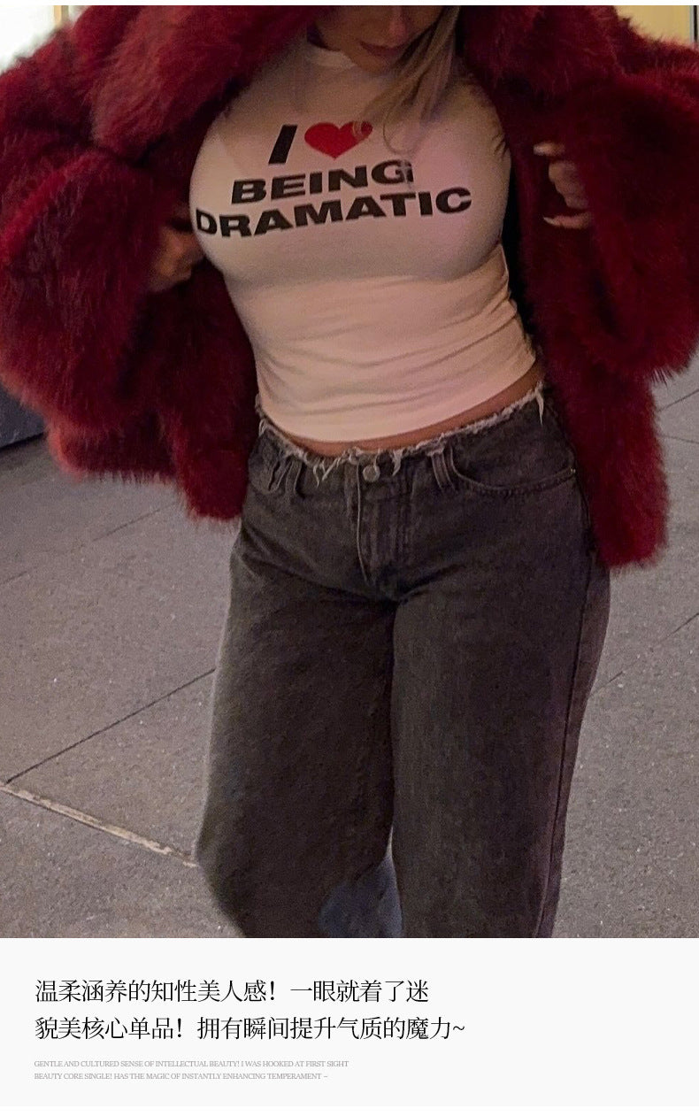 Solid Color Hooded Fur Coat Cross-Border European and American Style Eye-Catching Warm Comfortable Fashionable Fur